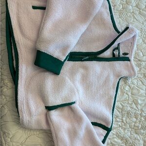 Cozy Pink and Green Fleece Jacket